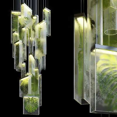 现代吊灯3D模型下载